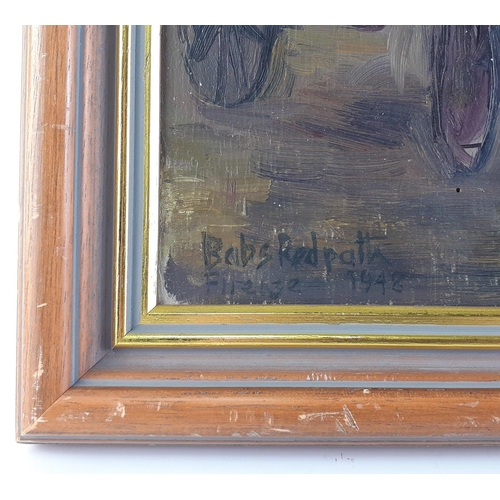 280 - ORIGINAL BARBARA 'BABS' REDPATH (SCOTTISH b. 1924), Firenze dated 1948.  Study of street scene with ... 