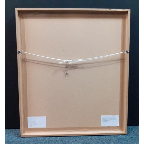 259 - Title ABOVE & BELOW by ELE PACK quality abstract print in a handmade frame with mount - as new c... 