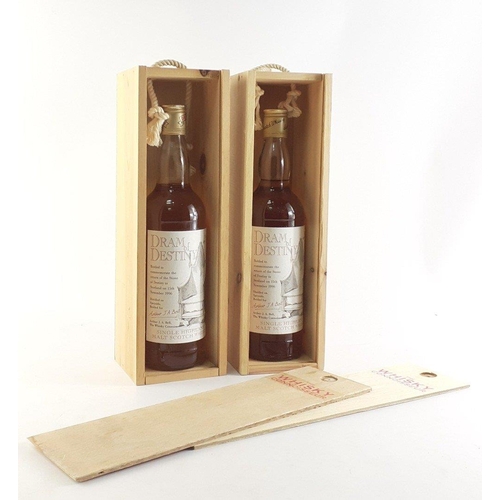 106 - Two cased 70cl bottles of DRUMGUISH  Arthur J Bell Single Highland Malt Scotch Whisky. Bottled to co... 
