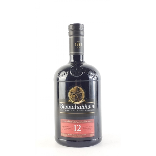 107 - A 12 year old 70cl bottle of Bunnahabhain single malt whisky.#110
