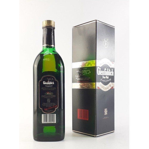 108 - A boxed 75cl bottle of GLENFIDDICH pure malt Scotch whisky#111