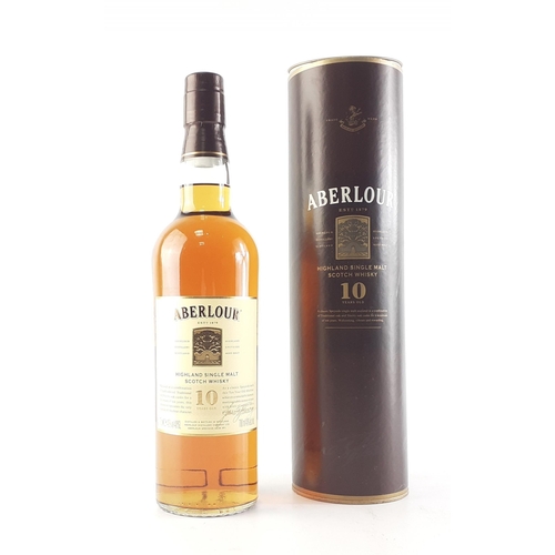 114 - A 70cl bottle of ABERLOUR Speyside 10 year old single Scotch whisky, in original tube.#117