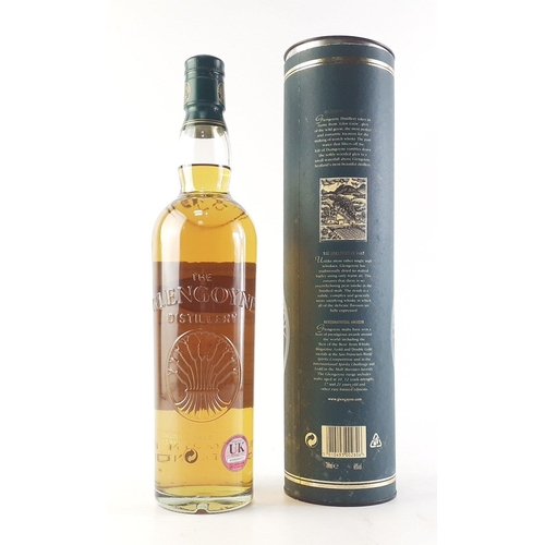 116 - A 10 year old GLENGOYNE single malt whisky in original tube.  70cl in good condition#119