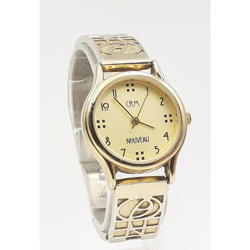 85 - A ROTARY Quartz classic watch bracelet A/F.  Not currently running, may require battery. Also a CRM ... 