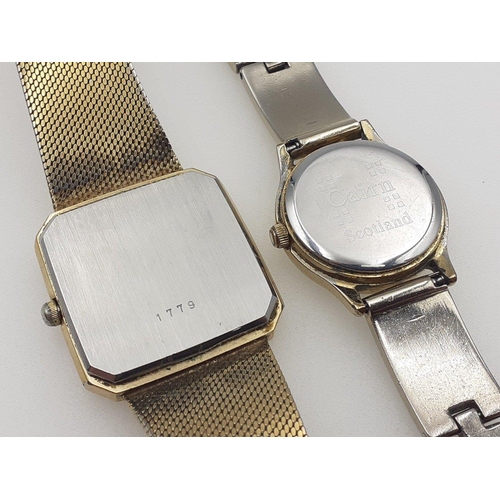 85 - A ROTARY Quartz classic watch bracelet A/F.  Not currently running, may require battery. Also a CRM ... 