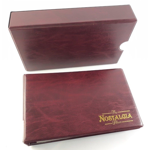 93 - An album in slipcase of tobacco cards containing complete set of WILLS railway engines from 1924, co... 