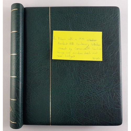 95 - A stamp album with a 1979 Rowland Hill Centenary Collection issued by numerous Commonwealth countrie... 