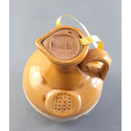 206 - FLOORS CASTLE INTEREST! - Vintage LINDISFARNE Mead bottle with FLOORS CASTLE decoration. 12cm tall a... 