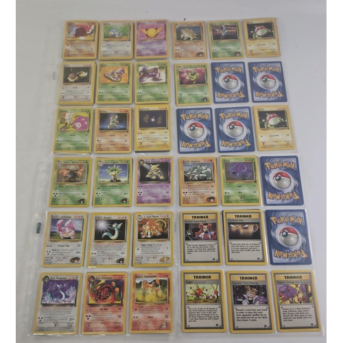 122B - POKEMON CARDS COLLECTION 110 qty approx from a personal collection - most pockets have doubles or mo... 