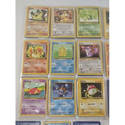 122B - POKEMON CARDS COLLECTION 110 qty approx from a personal collection - most pockets have doubles or mo... 