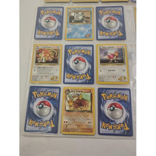 122B - POKEMON CARDS COLLECTION 110 qty approx from a personal collection - most pockets have doubles or mo... 