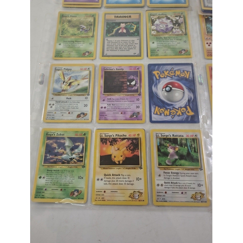 122D - POKEMON CARDS COLLECTION 137qty approx from a personal collection - some pockets have doubles or mor... 