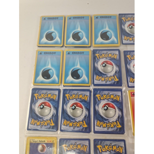 122D - POKEMON CARDS COLLECTION 137qty approx from a personal collection - some pockets have doubles or mor... 
