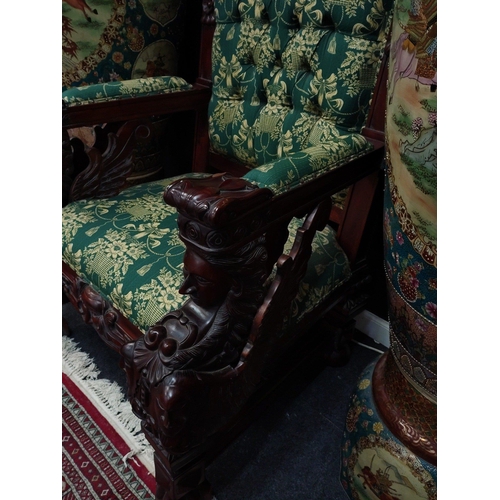 124 - Solid Mahogany 6ft high 