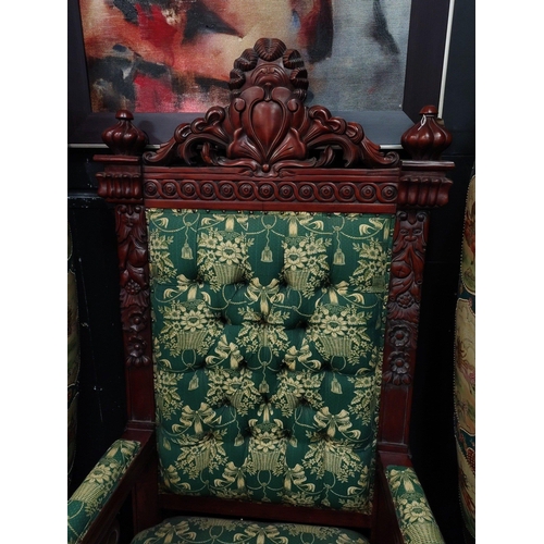 124 - Solid Mahogany 6ft high 