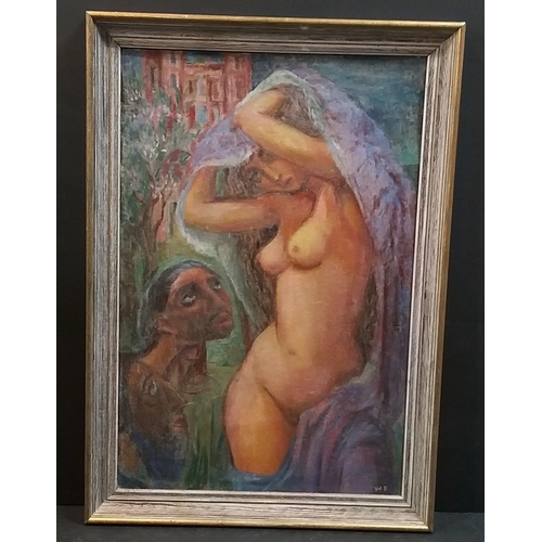 143 - WALTER PRITCHARD (1905-1977) Professor at Glasgow School of Art. A study of SUSANNA AND THE ELDERS, ... 
