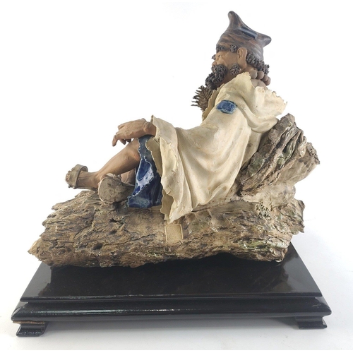 160 - Hand-made original SHIWAN JIGONG MONK with very fine detail and extremely fine porcelain detail in t... 