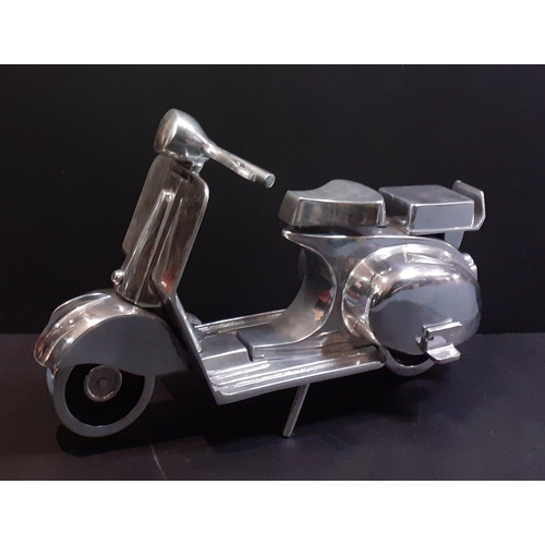 172 - Over-sized Vespa model in aluminium - dimensions 49cm height x 84cm width approx#179