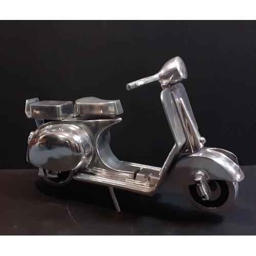 172 - Over-sized Vespa model in aluminium - dimensions 49cm height x 84cm width approx#179