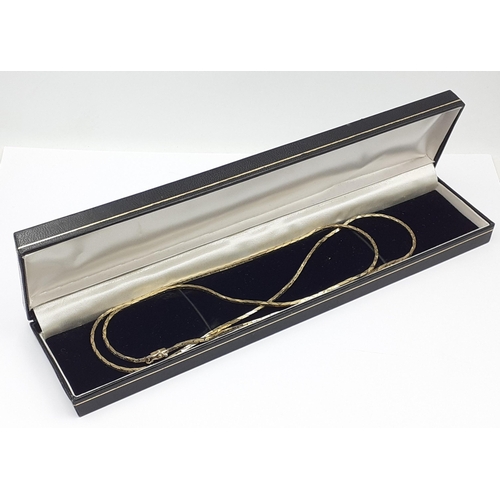 2 - A large 9K marked chain with security clasp. Weight  19g approx, 74cm long approx#2