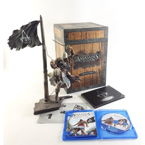 371 - SONY PS4 ASSASSINS CREED Black flag exclusive Edition Figurine, game boxed set.#379