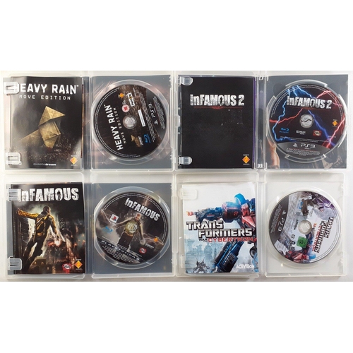 375 - A collection of NINETEEN SONY PS3 boxed games to include such games as Infamous2, Transformers, Infa... 