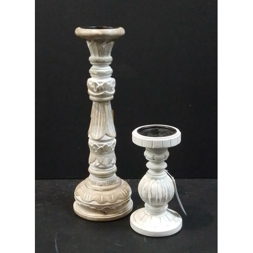 288 - XMAS GIFTING IDEAS! Two pedestal candle holders, the largest 46cm. RRP £55
All brand new items!... 