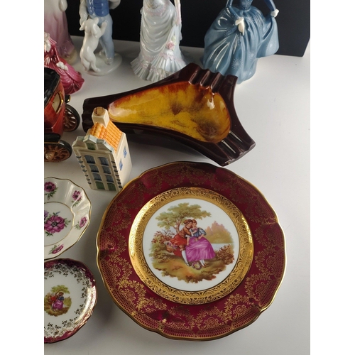 338 - A mixed lot of decorative items. To include COALPORT and ROYAL DOULTON Ladies, bells, pretty miniatu... 