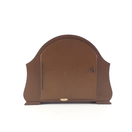 179 - An SMITHS mantle clock. No key. Untested. Standing 57cm tall.#205