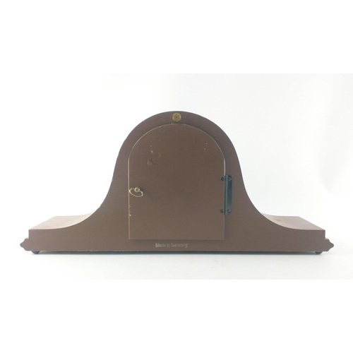 184 - A very stylish WEST GERMANY mantle clock with FRANZ HERMLE Westminster Chime brass movement. 50cm ac... 