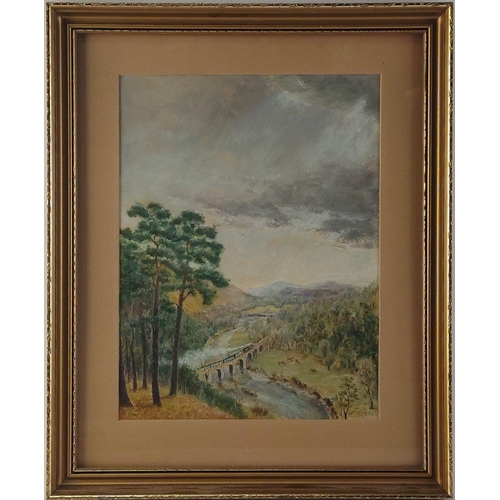 253 - Six attractive framed watercolours  One of Eilean Donan, and others of Borders Interest including Sc... 