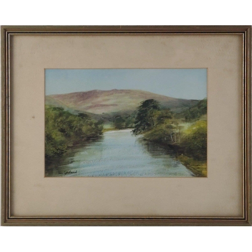 253 - Six attractive framed watercolours  One of Eilean Donan, and others of Borders Interest including Sc... 