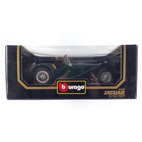 311 - Diecast Models x 3. To include BURAGO Jaguar SS100, Mercedes Benz 500K Roadster and Oxford Mulgrew C... 