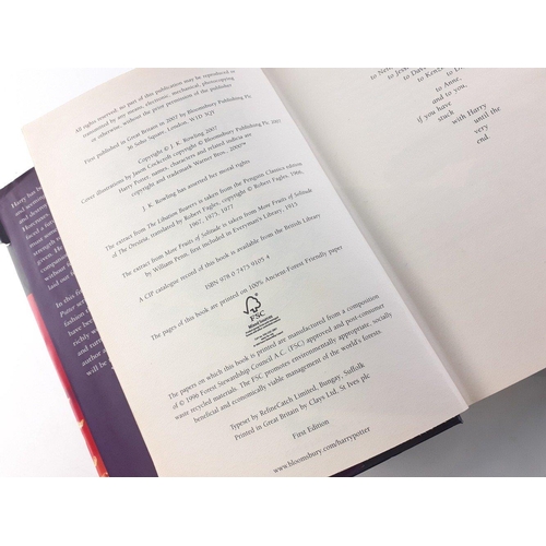 442 - HARRY POTTER x 2 First Edition Hardbacks. Harry Potter and the Deadly Hallows and Harry Potter and t... 