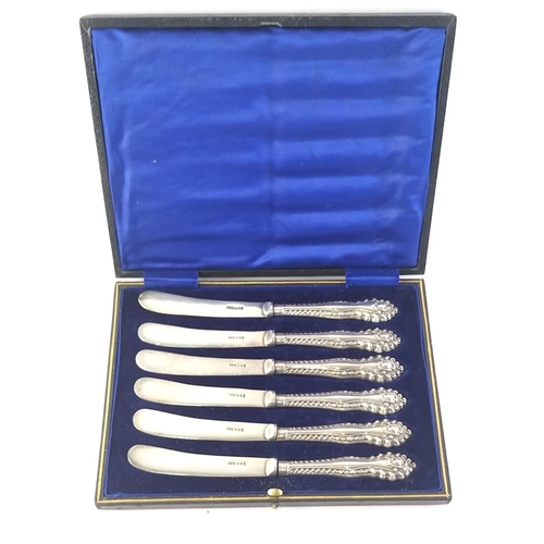 81 - A cased set of EP butter knives by W.P.P. superb quality knives, no marks to handles, well presented... 
