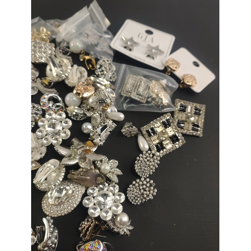 161 - A large bag of new and unused BLING costume jewellery to include earrings mainly.#20