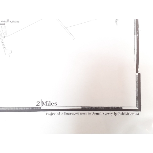 257 - A collection of six reproduction Kirkwood full sheet maps of EDINBURGH. Each 87 x 63cm approx.#47... 