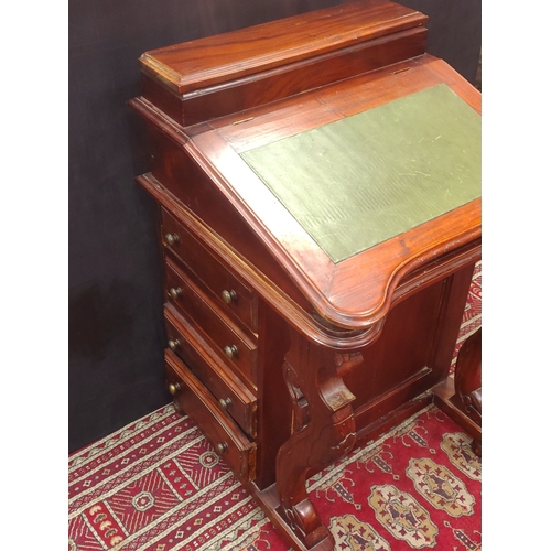 270 - A reproduction stylish DAVENPORT desk in good useable condition.  Stands 84cm tall, 55cm wide and 55... 