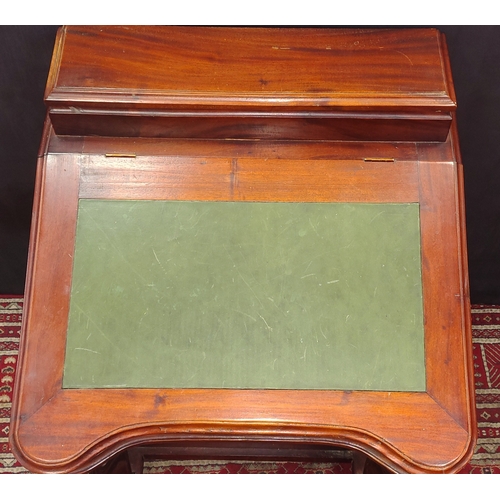 270 - A reproduction stylish DAVENPORT desk in good useable condition.  Stands 84cm tall, 55cm wide and 55... 