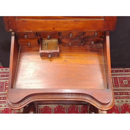 270 - A reproduction stylish DAVENPORT desk in good useable condition.  Stands 84cm tall, 55cm wide and 55... 