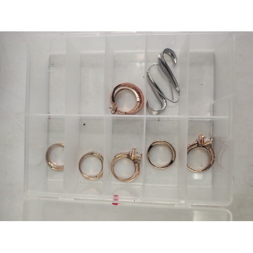 138 - Ex-jewellery stock SILVER JEWELLERY. Many earrings some on display stands