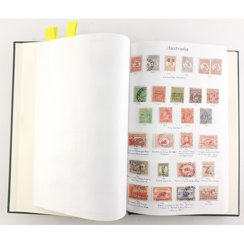 227 - A well compiled older stamp album. Substantial album compiled by an enthusiastic collector and compi... 