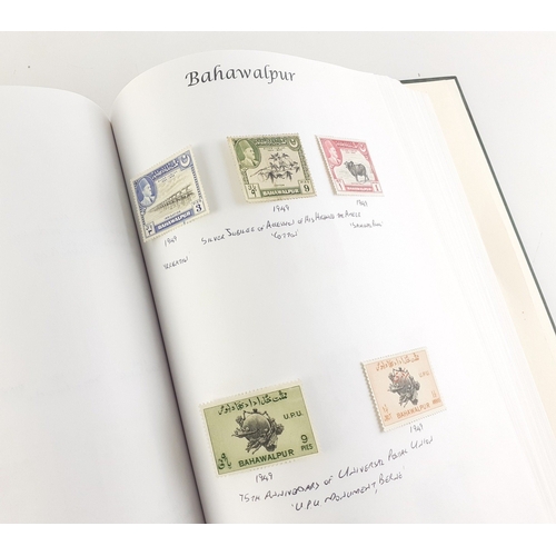 227 - A well compiled older stamp album. Substantial album compiled by an enthusiastic collector and compi... 