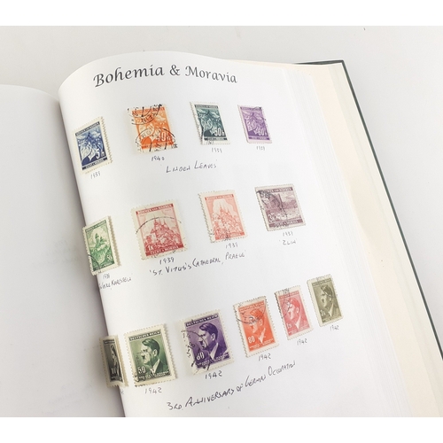 227 - A well compiled older stamp album. Substantial album compiled by an enthusiastic collector and compi... 