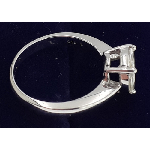 52 - STUNNING! An 18ct stamped SUBSTANTIAL and GLAMOROUS LARGE DIAMOND (tested) ring 1ct approx - weight ... 