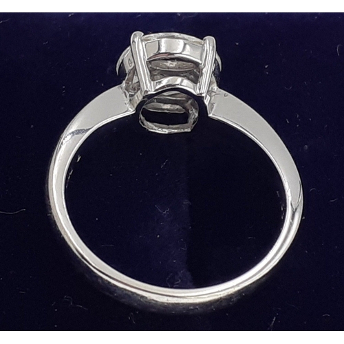 52 - STUNNING! An 18ct stamped SUBSTANTIAL and GLAMOROUS LARGE DIAMOND (tested) ring 1ct approx - weight ... 