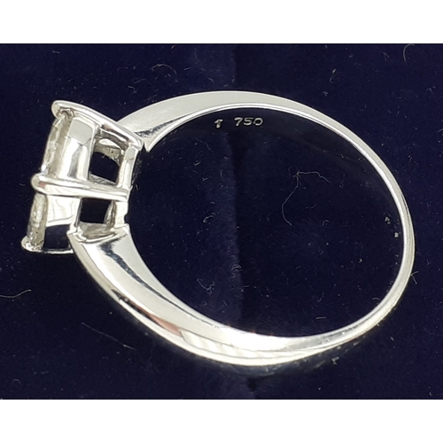 52 - STUNNING! An 18ct stamped SUBSTANTIAL and GLAMOROUS LARGE DIAMOND (tested) ring 1ct approx - weight ... 