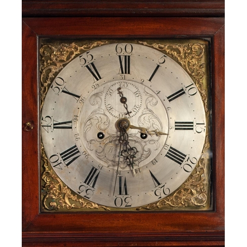 32 - WILLIAM LASSELL, TOXTETH PARK, LIVERPOOL, GEORGE III LATE 18th CENTURY FIGURED MAHOGANY LONGCASE CLO... 