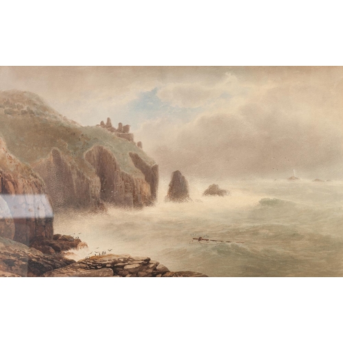 316 - RICHARD HARRY CARTER (1840 - 1911)
WATERCOLOUR DRAWING
‘Land’s End’
Signed
15 3/8” x 25 2/8” (39cm x... 