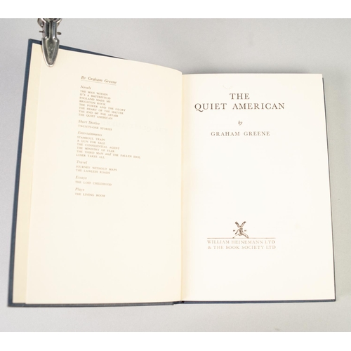 43 - GRAHAM GREENE, THE QUIET AMERICAN, issued on first publication by the Book Society Ltd. in associati... 